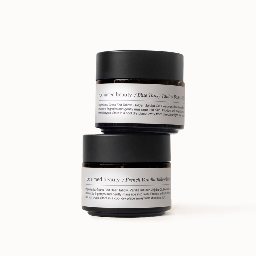 Tallow Balm Duo – Hydrating Day & Restorative Night Balm Set – Reclaim